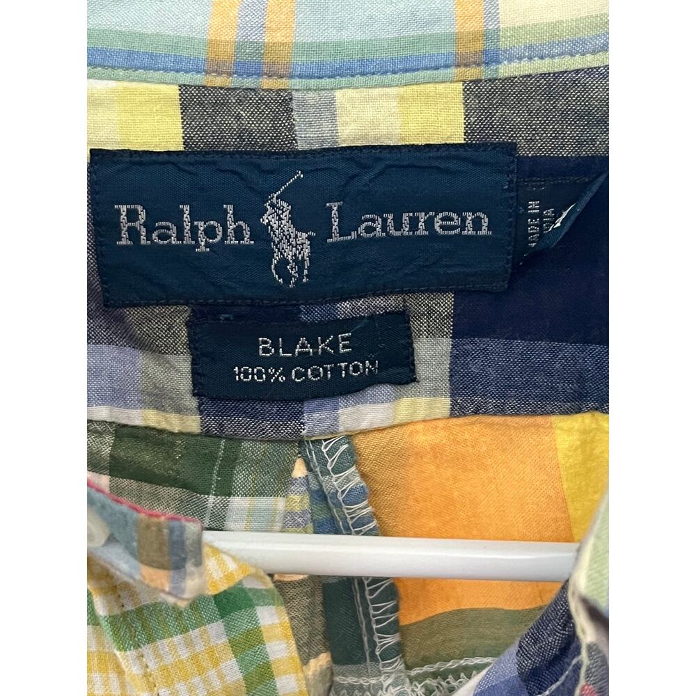 Ralph Lauren Blake Patchwork Button Mens Muti Col… - image 5